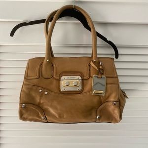 B Makowsky leather handbag